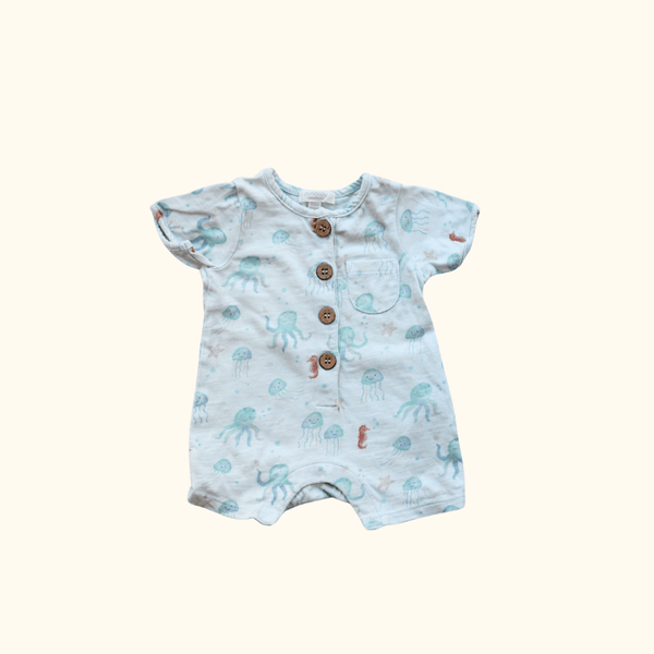 Blue Under the Sea Romper