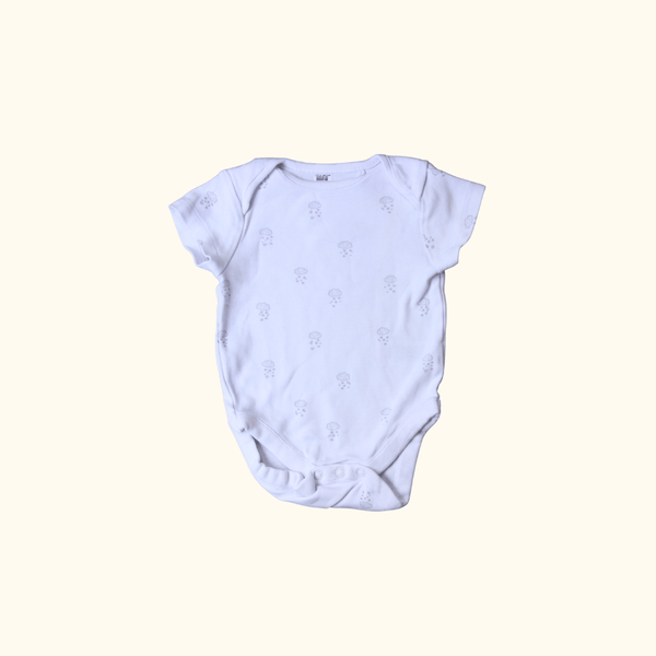 White Bodysuit with Clouds