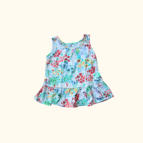 Floral Printed Sleeveless Top