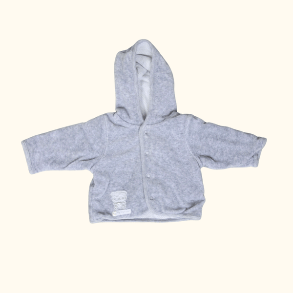 Grey Jacket with Hoodie