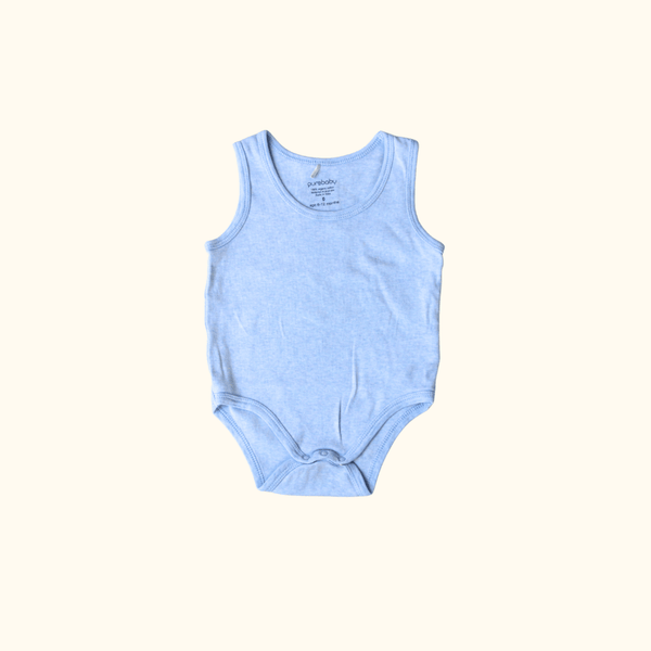 Blue Sleeveless Bodysuit