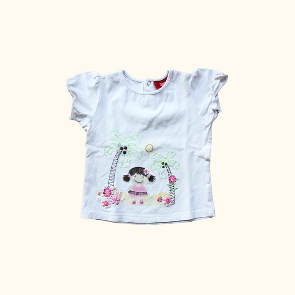 White T-Shirt with Graphic