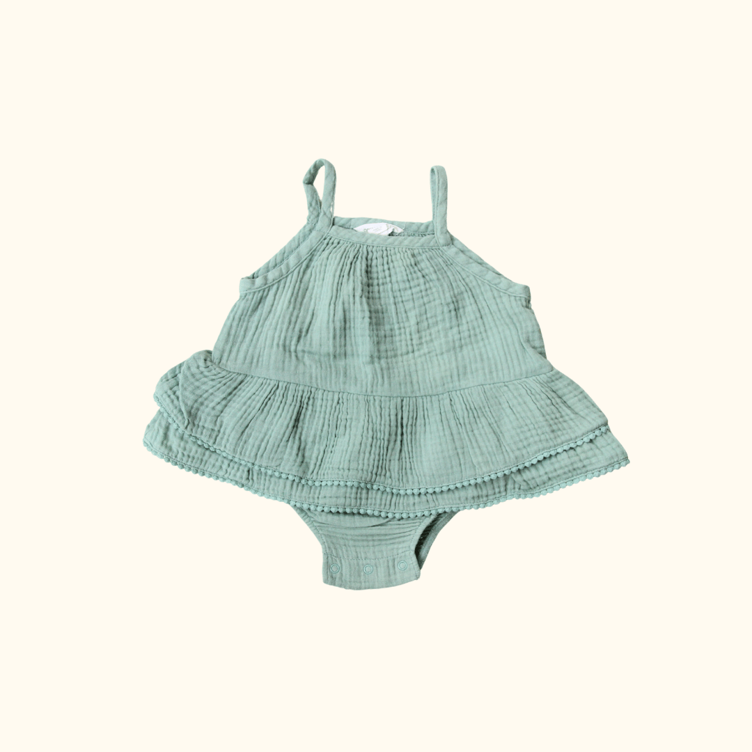 Sage Cargo Romper