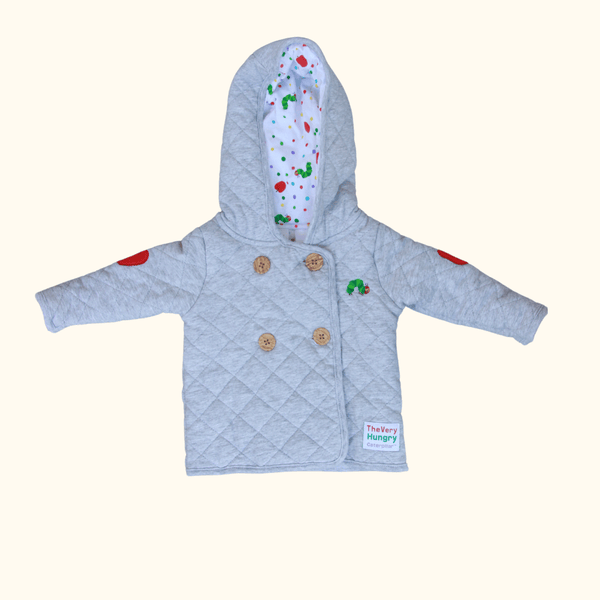 Grey Quilted Jacket - The Very Hungry Caterpillar