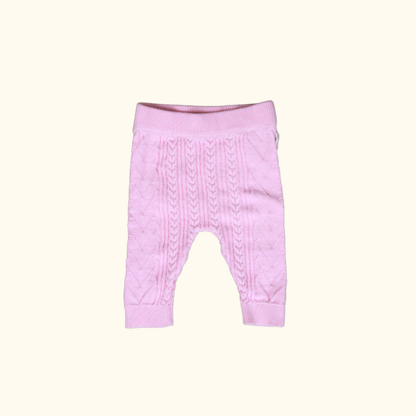 Pink Knitted Leggings