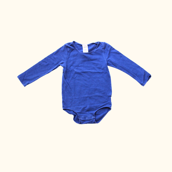 Blue Long Sleeve Bodysuit