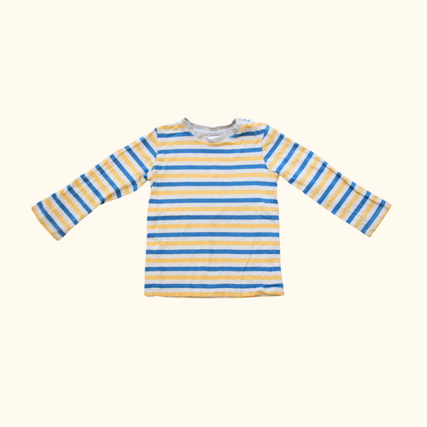 Blue and Yellow Striped T-Shirt