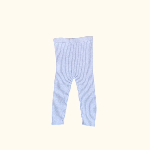 Grey Knitted Leggings