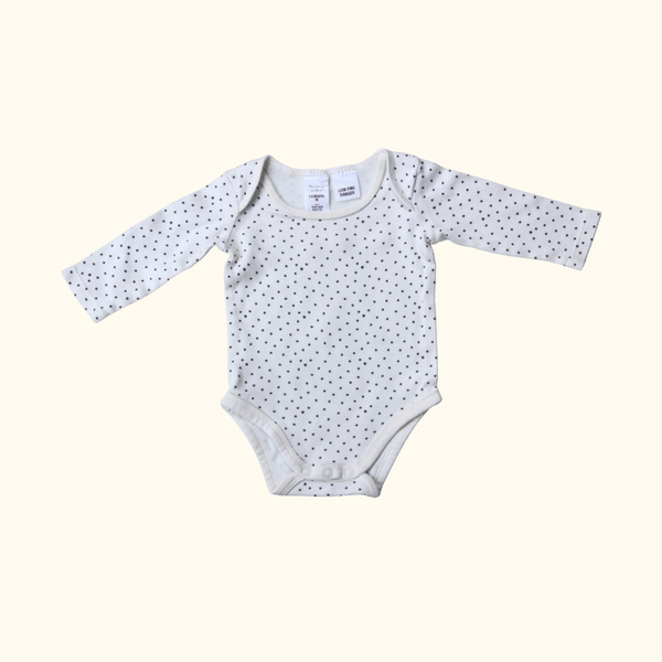 White Polkadot Bodysuit
