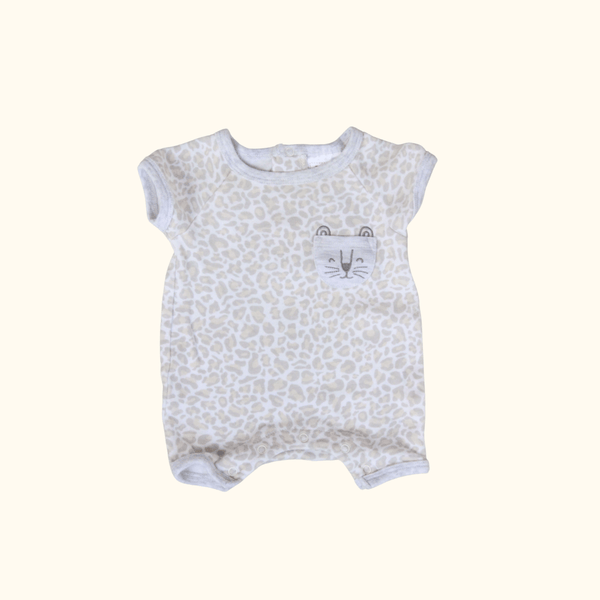 Romper with Animal Print