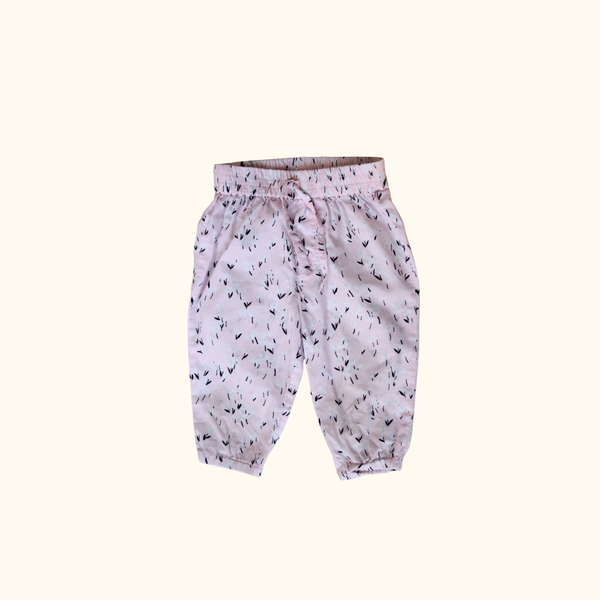 Pink Pants with Flower Graphic