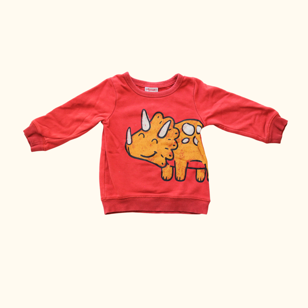 Red Sweater with Dinosaur