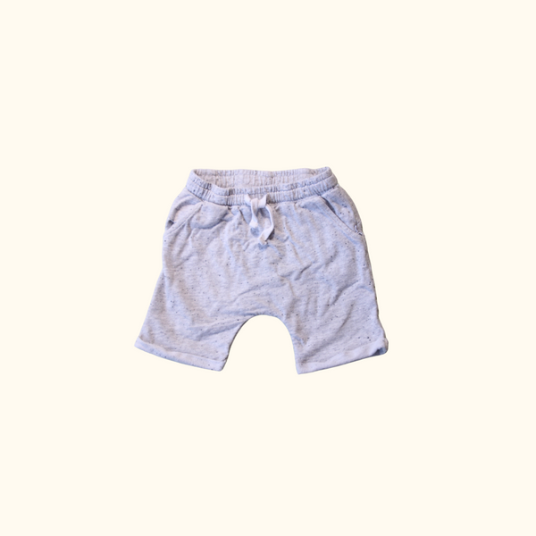 Grey Shorts with Bear Bottom Detail