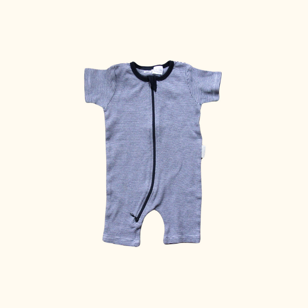 Blue Striped Romper