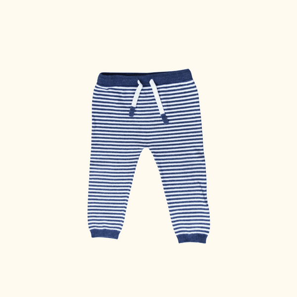 Blue Striped Knitted Bottoms