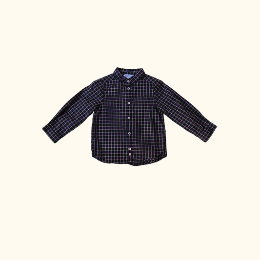 Blue Red and Green Checkered Shirt