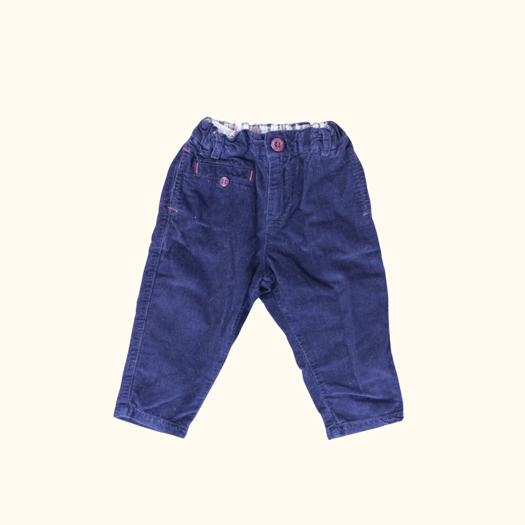 Navy Blue Corduroy Pants