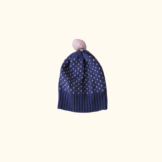 Blue Dot Winter Beanie