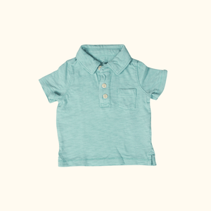 Mint Green T-Shirt with Collar