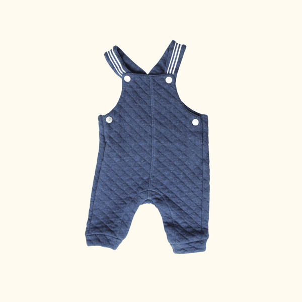 Blue Quilted Overalls