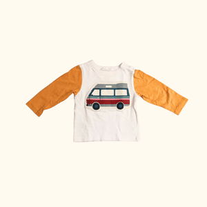 Long Sleeve T-Shirt with a Camper Bus