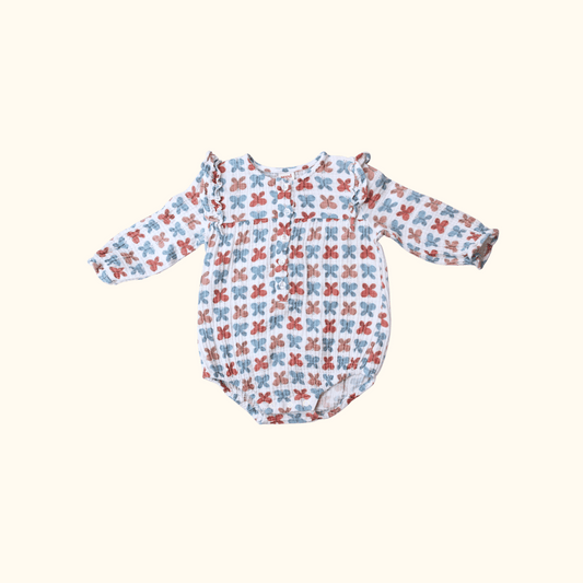 Romper with Butterfly Prints