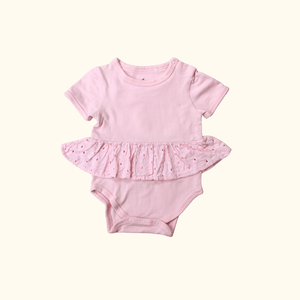 Pink Bodysuit with Frill