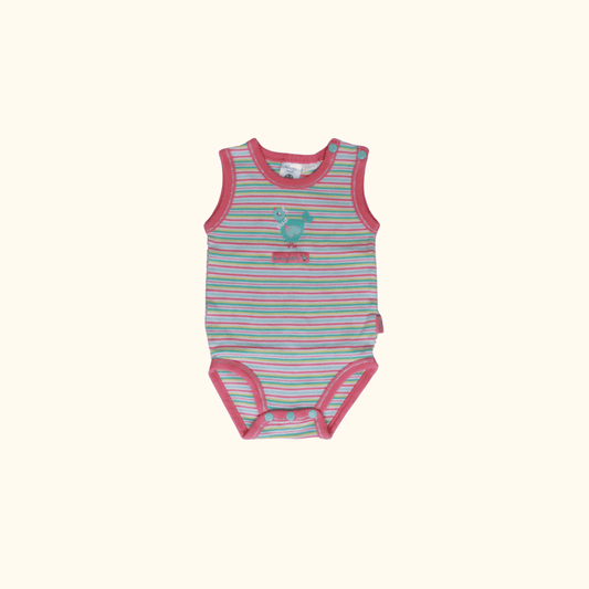 Striped Sleeveless Bodysuit