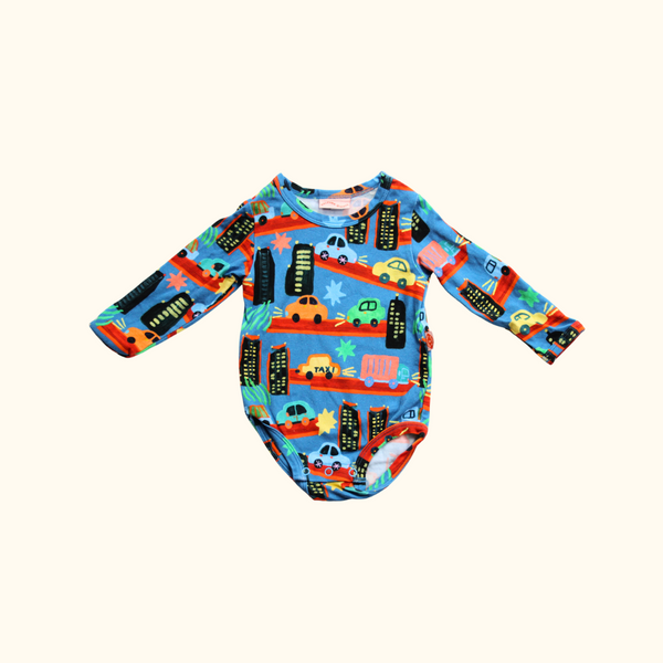 Multicoloured Bodysuit with Cars