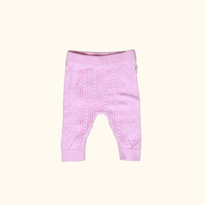 Pink Knitted Leggings