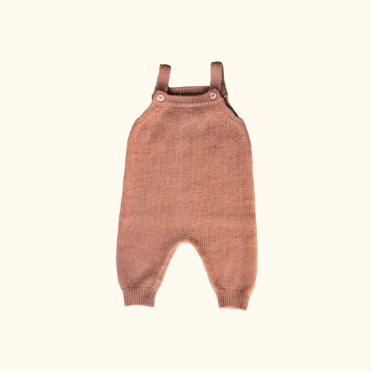 Knitted Brown Overalls