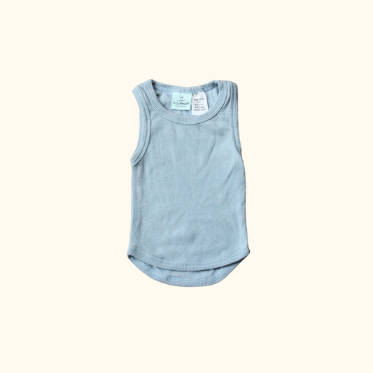 Blue Rib Singlet