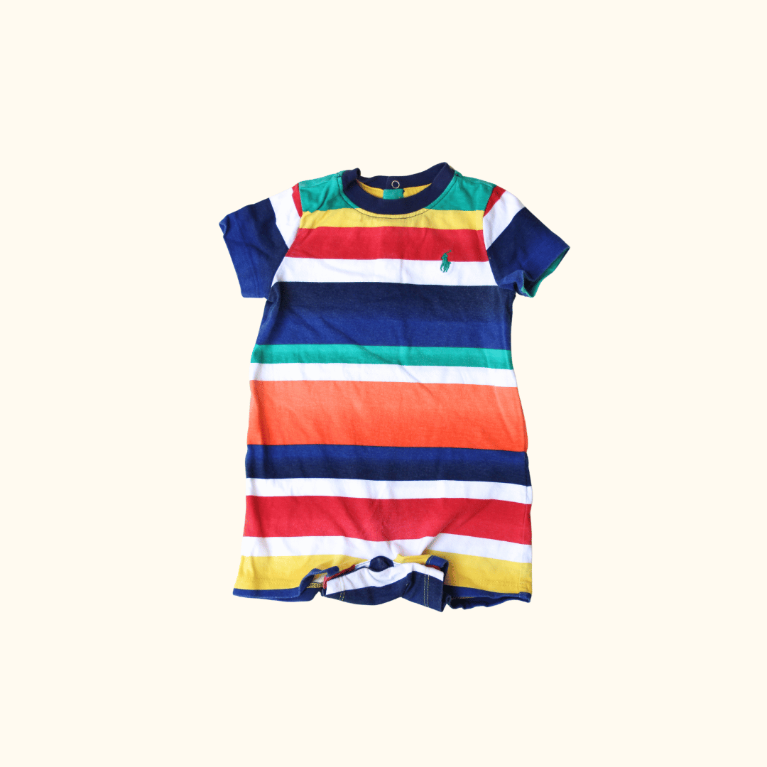 Mulitcoloured Striped Romper