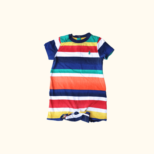 Mulitcoloured Striped Romper