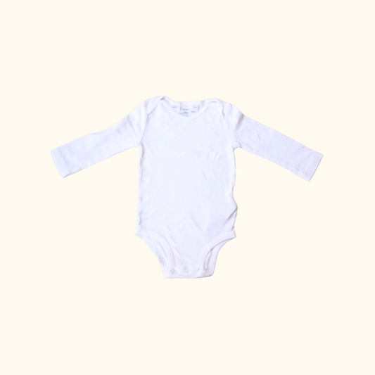White Long Sleeve Bodysuit