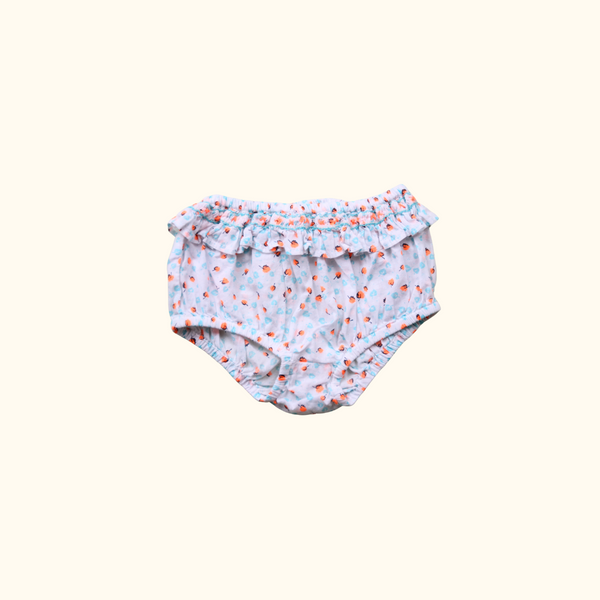 Turquoise and Orange Floral Bloomers