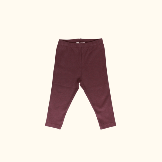 Purple Rib Leggings