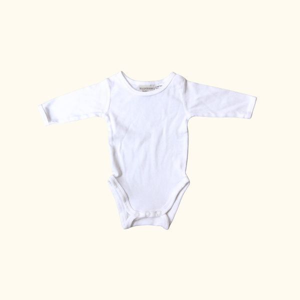 White Long Sleeve Bodysuit