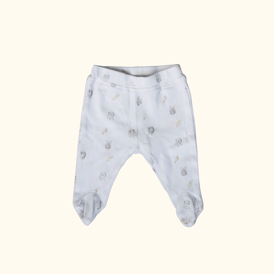 White Pants with Koala Print