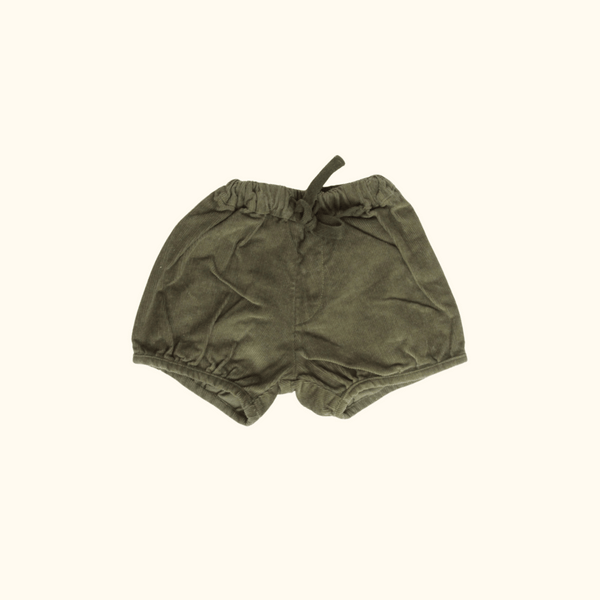 Green Corduroy Shorts