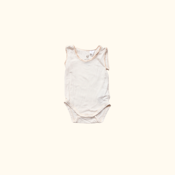 Beige Sleeveless Bodysuit