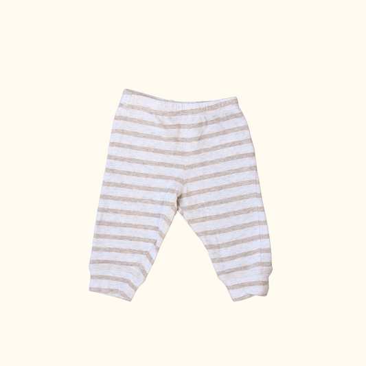 Brown Striped Joggers