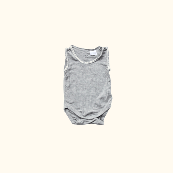 Grey Sleeveless Bodysuit