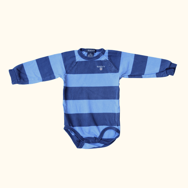 Blue Striped Bodysuit