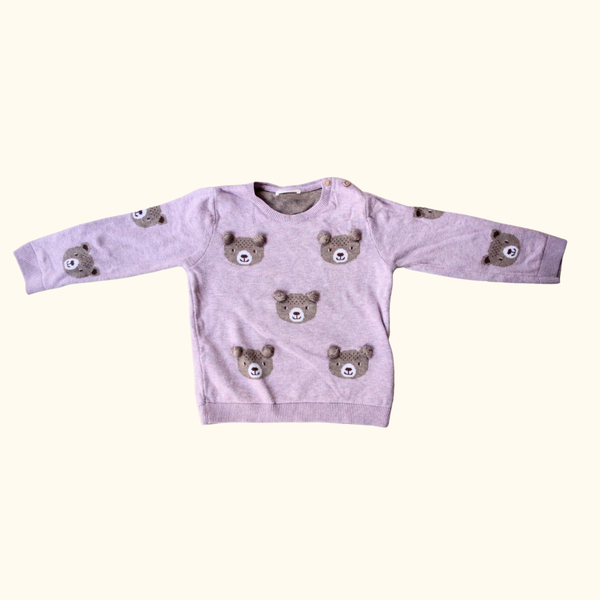 Pink And Brown Jumper with Bears