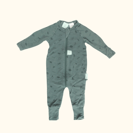 Green Printed onesie