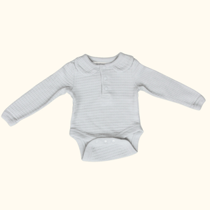 Grey Rip Long Sleeve Bodysuit 