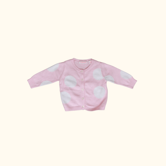 Pink and White Cardigan 