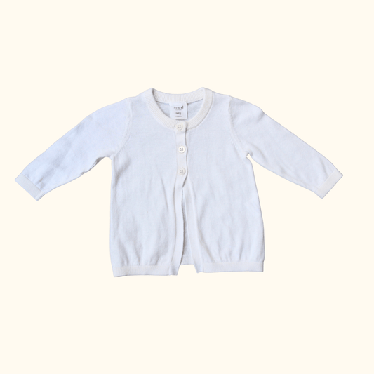 Classic Cream Cardigan