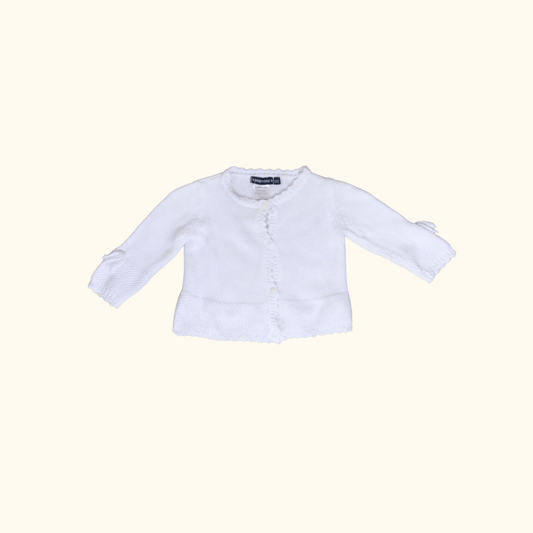 White Knitted Cardigan